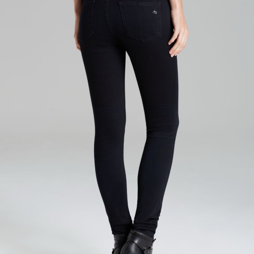 Rag & Bone soft plush Dark Legging Jeans